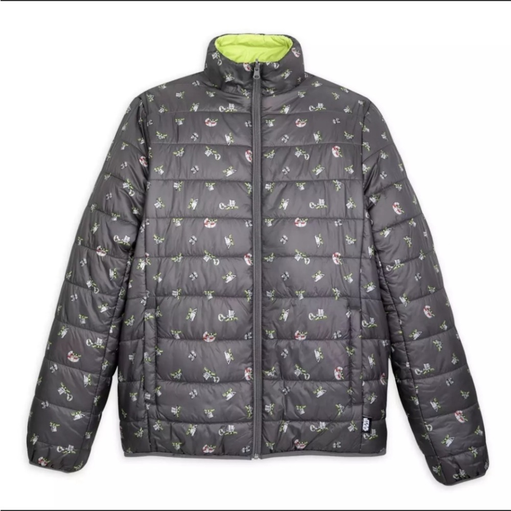 NWT Baby Yoda Reversible Puffer Jacket